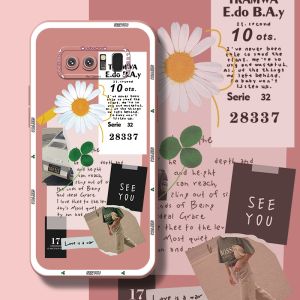 jjlingji Casing For Samsung Galaxy Note 8 Note8 Note 9 Note9 Case With New Design Cartoon Cute Flower Phone Case Shockproof Square Edge Softcase Pattern Silicone Casing Full Cover Angel Eye Camera Protection Cases