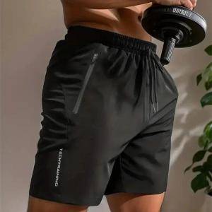 UETEEY Summer Shorts Men Gym Sport Running Squat Fitness Workout Man Short Pants Breathable Quick-drying Drawstring Mens Shorts2026
