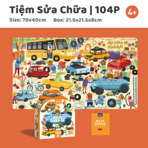 Tranh Ghép Hình Mideer 104 Mảnh Cổ Tích / Khủng Long- Bộ Xếp Hình Vali Nhiều Chủ Đề Jigsaw Puzzle