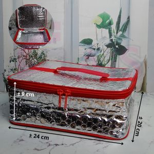 TAS BEKAL ALUMINIUM FOIL TAS BEKAL ELEGAN ALUMINIUM LUNCH BAG PREMIUM TAS KOTAK BEKAL