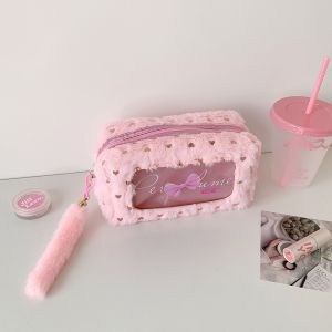 WILLUCK Bow Pencil Case Large Capacity Multifunctional Pencil Bag Portable Desktop Stationery Organizer Pouch