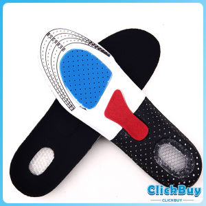 ClickBuy แผ่นพื้นรอง ระบายอากาศได้ดี ซับเหงื่อ ดูดซับแรงกระแทก แบบนิ่ม สําหรับรองเท้ากีฬา insole