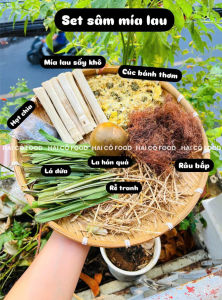 SET SÂM MÍA LAU BÔNG CÚC 7 VỊ LOẠI ĐẠI set đủ vị nấu 10 lít nước chuyên dùng cho gia đình và hàng quán (tặng kèm hạt chia)