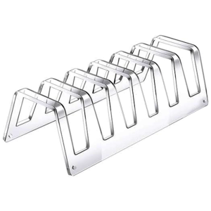 6 Tiered Clear Platters Holder Acrylic Plate Display Stand Elegant Dinnerware Display Rack Setting Plate Rack