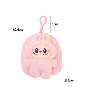 Portable Plush Coin Purse PoP Mart LABUBU Cartoon New Trendy Women Earphone Storage Bag