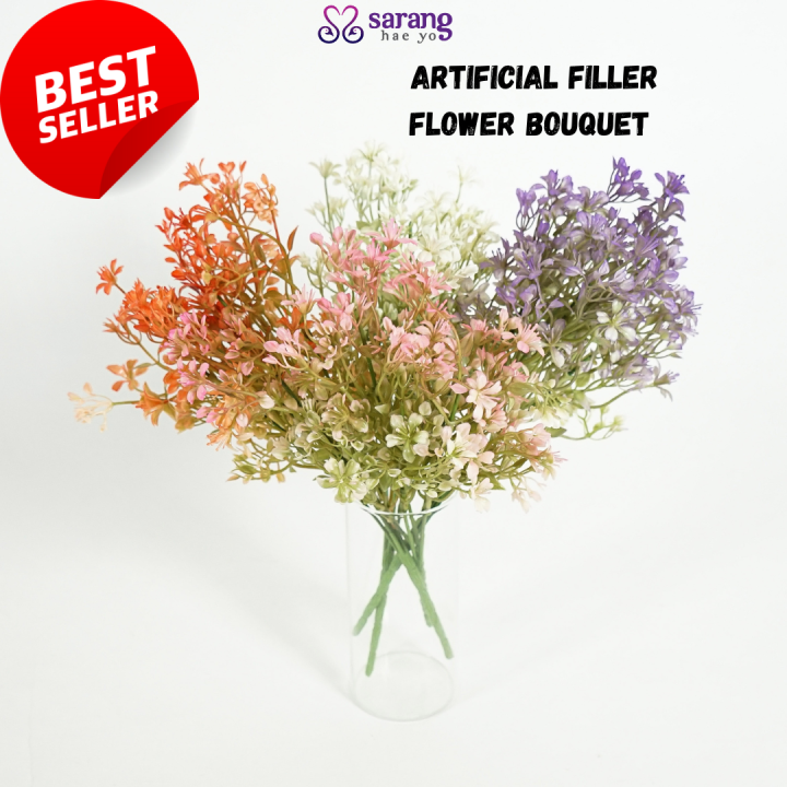1 Bush Artificial Filler Flower Bouquet Artificial Accessories Flower