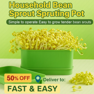 Bean Sprout Growing Pot Special Planting Pot for Germination Square Plastic Nursery Automatic Germination Tray for Soybean Pea