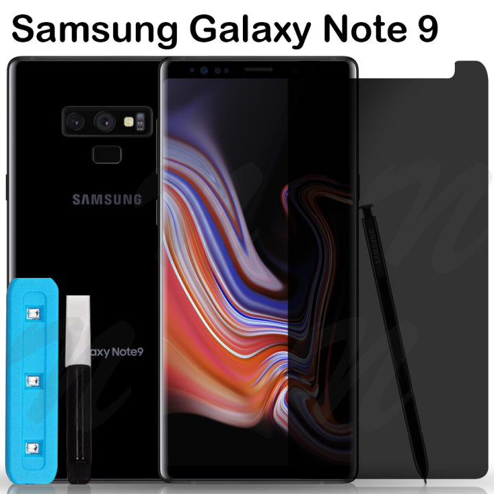 ฟิล์มกระจก นิรภัย เต็มจอ ป้องกันคนแอบมอง กาวยูวี ซัมซุง โน้ต8 /โน๊