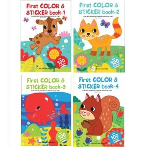 Sách - First Color & Sticker Book - Cuốn Sách Dán Hình Và Tô Màu Đầu Tiên Của Tớ - ndbooks
