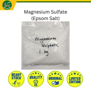 1Kg Epsom Salt for gardening  Magnesium Sulfate  Sulphate  High Purity Water Soluble  MGS  MgSO4  MgO Garam Epsom (Magnesium Sulfate)