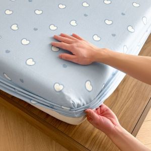 Dansunreve 1200tc bông Ra Bọc Nệm Chuỗi Hoa tấm ga trải giường mềm có thể giặt thoáng khí đầy đủ bọc bọc nệm siêu đơn/Nữ Hoàng/Vua/Cỡ Đại