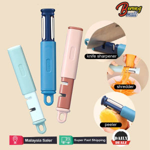 2in1 Multifunctional Vegetable Peeler & Knife Sharpener Comfortable Ergonomic Grip / Pengasah Pisau & Pengupas Sayur