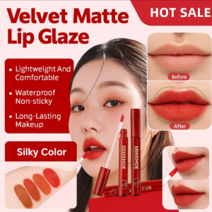 【FAMMY FAEY】Matte Velvet Matte Whitening Lipstick Lip Glaze Lip Glaze Matte Matte Velvet Whitening Lip Gloss Affordable Lipstick丝绒哑光显白口红唇釉