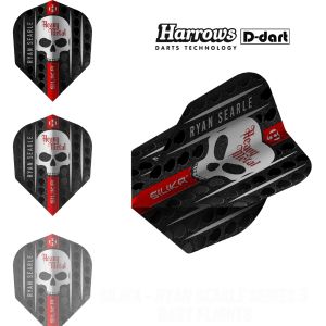 HARROWS DART FLIGHTS - STANDARD SILIKA - RYAN SEARLE SERIES 3 100 MICRON DART FLIGHTS (SAYAP ARROW)