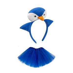 Penguins Costumes Set Penguins Headband Tutu Animal Fancy Costumes Kit Accessories Kids Halloween Cosplay Party Props
