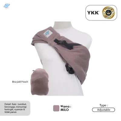 Elephas Waffle Baby Pouch - Gendongan Bayi Gendongan Instan Premium Gendongan Mshape Bergaransi Bisa dari Newborn hingga Toddler