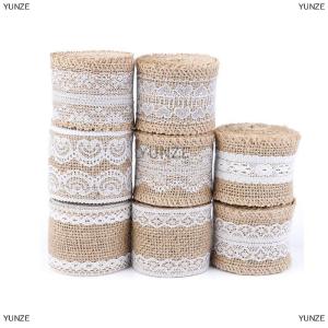 [COD] YUNZE 2เมตร/ม้วนปอผ้าพันคอ hrclace ริบบิ้นสีขาวลูกไม้ Trim EDGE PARTY Decor