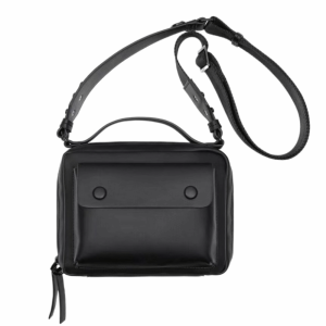 ELITEDEALSHUB Wide Strap Messenger Bag Waterproof Square Shape Crossbody Bag Fashion PU Leather Handbag Daily Use