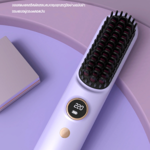 หวียืดผมไร้สายขนาดเล็ก หวีไฟฟ้าไร้สาย  หวีไฟฟ้าผมตรง ผมตรงผมหยิก หวียืดผมมินิ