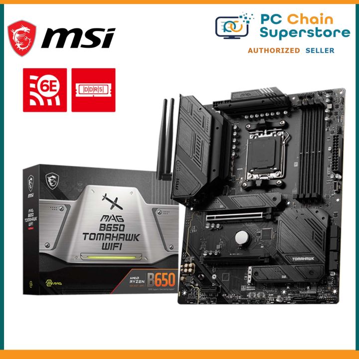 MSI MAG B650 Tomahawk WIFI DDR5 AM5 ATX Motherboard Lazada PH