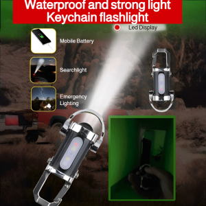 💥Penuh 29.9-1.5💥Keychain Flashlight Waterproof and Bright Mini Flashlight Aluminum High-Brightness Long-Range Portable Lighting Aluminum Alloy Is Wear-Resistant and Anti-Fall a Must-Have for Mountaineering钥匙扣手电筒