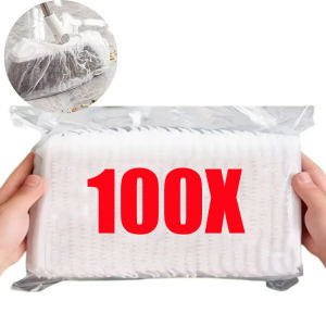 200Pcs Portable Non-woven Fabric Broom Dust Cover Disposable Broom Hair Absorbent Covers for Pet Hair Removal Mop Electrostatic Cleaning Cover