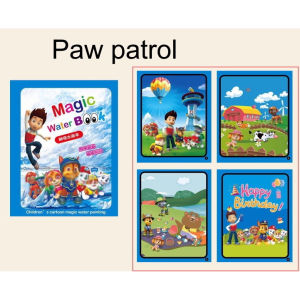Magic Drawing Water Book Buku gambar mewarnai magic untuk bayi edukasi gratis pen magic