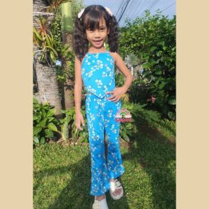 ZIYA Kids Terno OOTD for Kids outfit for kids flare pants and crop top triangle hem design top terno for kids