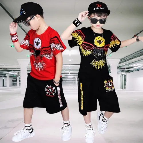 Bộ đồ năng động chất cotton co giãn cho bé trai