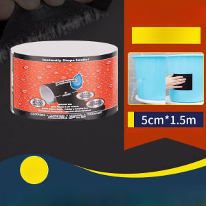 Waterproof Tape Strong Adhesive Seal/Black White Tape/Leak Repair For Indoor Outdoor Use/Weatherproof Efficient Sealing For Home All Ages