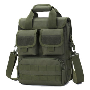 Men Tactical Handbag Laptop Military Bag Molle Camping Hiking Sports Outdoor Shoulder Crossbody Bags Camouflage