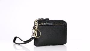 New Fashion Women Short Wallet Genuine Cow Leather Purse Elegant Clutch Bag Multi-Card Position Coin Bag Key Bag