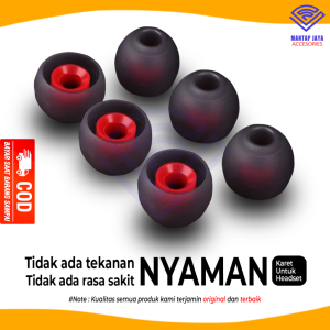 [COD] SILIKON EARTIPS KARET HEADSET HANDSFREE EARPHONE UNIVERSAL