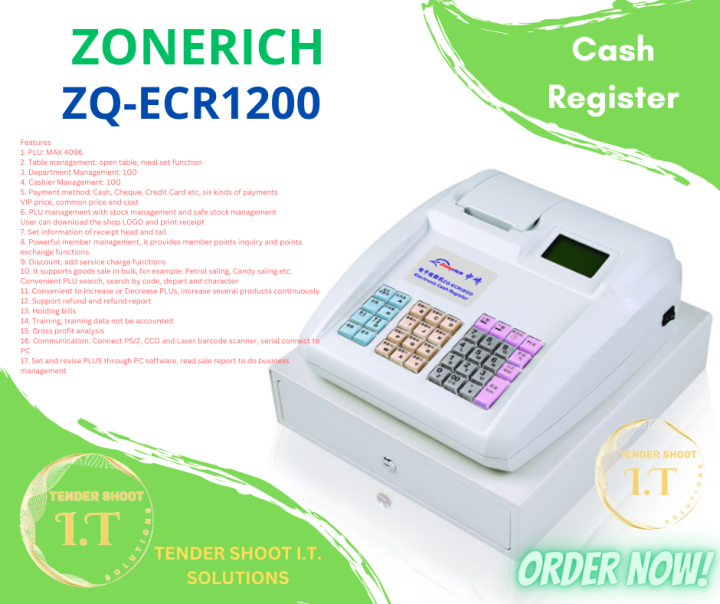 Cash register clearance features