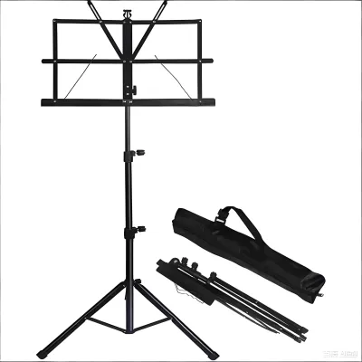 ‌ขาตั้งโน้ตเพลง เหล็กพับได้ ขนาดใหญ่ พกพาง่าย The Plant Music Stand