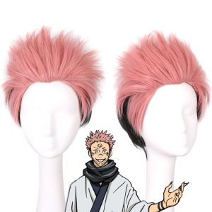 White Blue Traditional Kimono Robe Costume Set Wide Sleeve With Belt Scarf & Pink Short Wig For Cosplay Halloween Fancy Dress Party