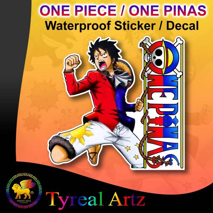 One Piece / One Pinas Luffy Waterproof Sticker / Decal | Lazada PH