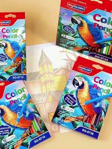 Erasable Colored Pencils Set Triangular Barrel Pre-sharpened Drawing Art Pencils Set Pensil Warna Boleh Padam Bentuk Segi Tiga Murid Sekolah Seni Lukis Premium Quality High Performance #2485
