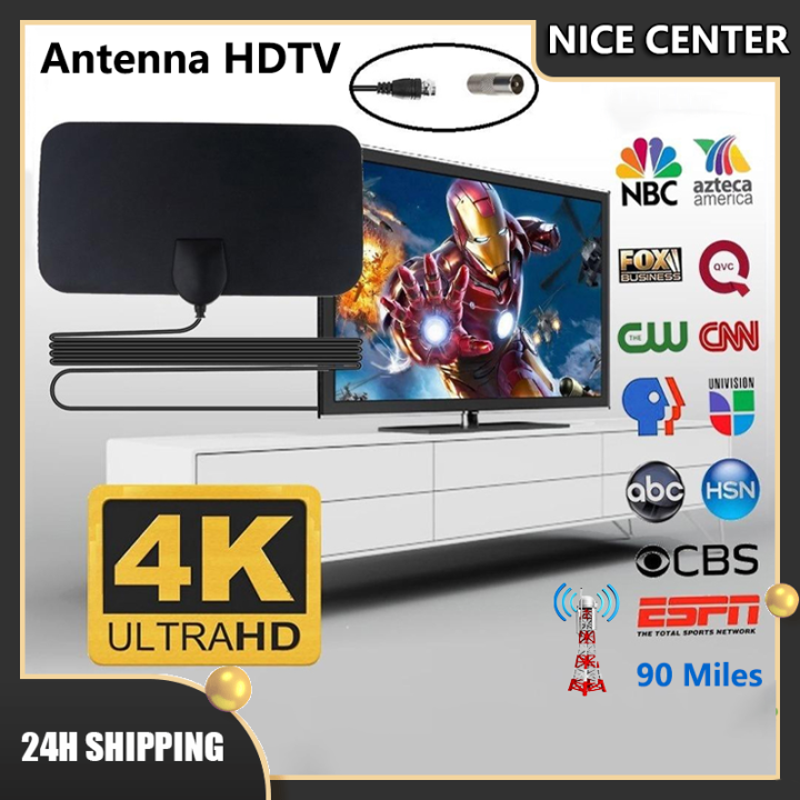 TV Antenna Plus For Smart TV Cable HDTV Antenna With 1080P 4K Free