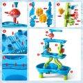 TEMI Water Table Toys Children's Pool Bath Curtain Waterfall Water Playing  Table toy Beach Toys Indoor and Outdoor Swimming Pool Beach toys. 