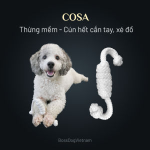 [HCM]Dây thừng mềm đồ chơi chó huấn luyện Poodle Corgi Husky - Bossdog