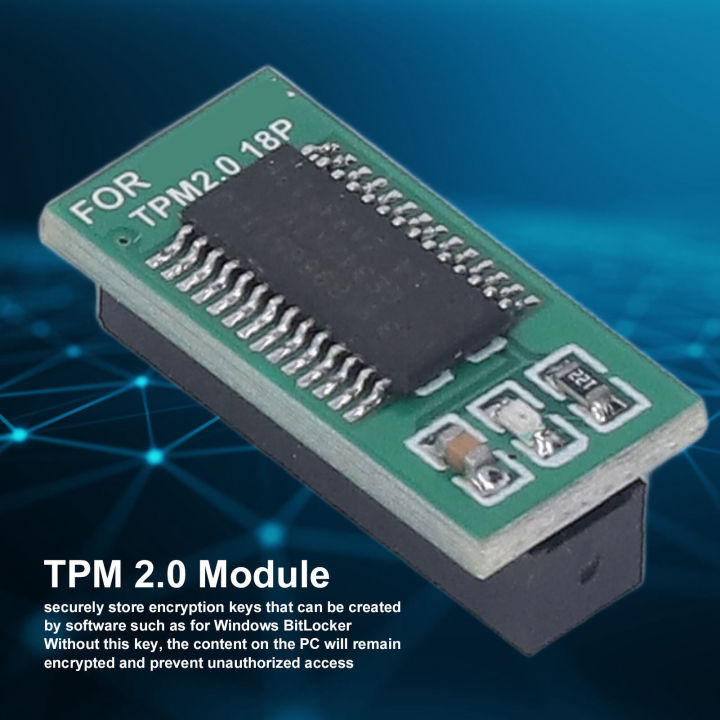 TPM 2.0 Module 18 Pin Discrete Processor TPM 2.0 Security Module for ...