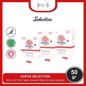 SELECTION Facial Cotton 50gr/35gr - Kapas Wajah Selection