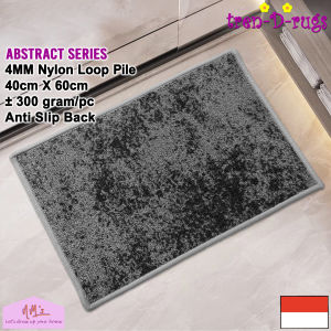 Tren-D-rugs Keset kaki motif abstrak modern alas lantai dapur kamar anti slip 40 cm x 60 cm - NMs