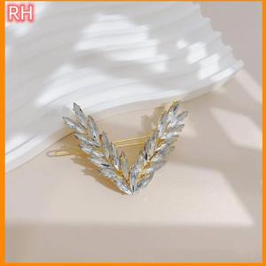 🔥🔥🔥ranghe Sang Trọng Sáng Pha Lê Tóc Clip Cho Phụ Nữ Hàn Quốc V Hình Dạng Khóa Kẹp Tóc Cô Gái Tóc Phụ Kiện Mũ Nón Đồ Trang Trí Thời Trang Quà Tặng