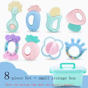 【COD】Baby Teether Toys Realeos Soft Rubber Rattle Hanging Toys Playset for Newborn Teether Infant Baby Early Learning