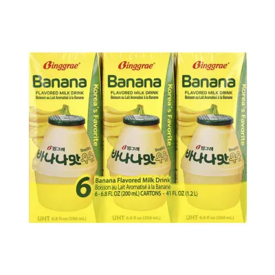 Binggrae Banana Flavoured Milk Drink 200ML x 6