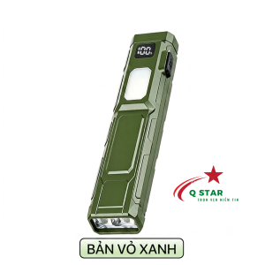 Đèn Pin EDC 630 Thiết Kế Nhựa ABS Có Màn LCD Báo Pin Có Khuy Cài Tích Hợp Sạc Type-C Với 2 Kênh Sáng