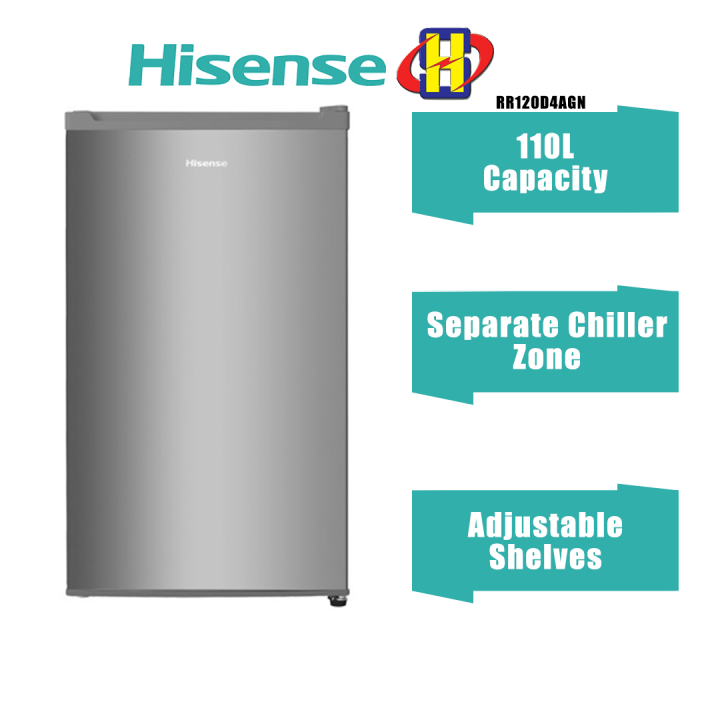 Hisense Refrigerator (110L) Separate Chiller Zone Single Door Fridge