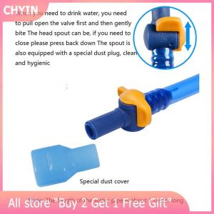 [COD] CHYIN Folding Water Bag with Drinking Tube 2L Hydration Bladder Leak Proof Outdoor Tools Accessory Hydration Pack Hiking Water Bag